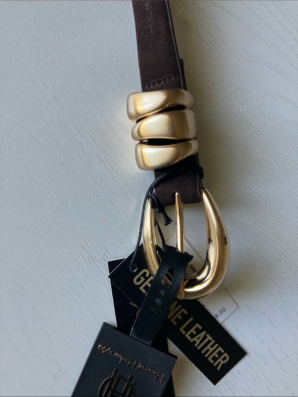 House Of Harlow 1960 Genuine Leather Belt (Size Large) NWT - Picture 2 of 11